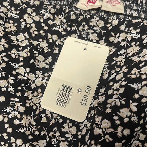 LEVI’S Women's Long Sleeve Yvie Blouse Crop Top NWT - Picture 10 of 11